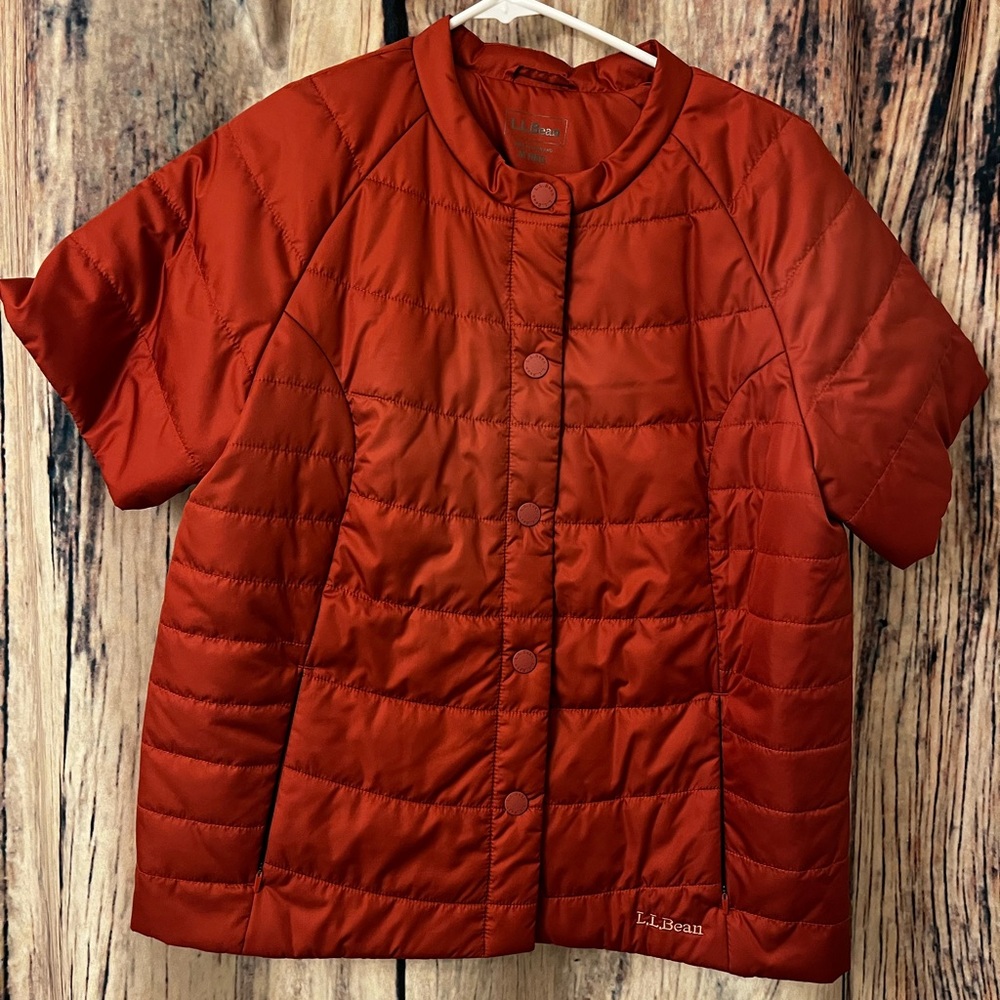 L.L.Bean Orange Puffer Jacket NWOT